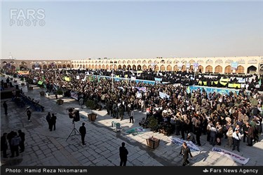 گردهمایی بسیجیان در اصفهان