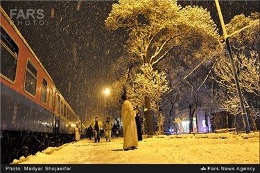 ایستگاه های بر فی راه آهن حد فاصل اهواز تا تهران