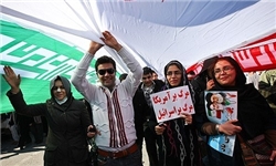 حضور پرشور فعالان فضای مجازی قزوین در راهپیمایی 22 بهمن