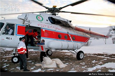 امداد رسانی هوایی به روستاهای زلزله زده شهرستان اهر