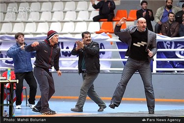 دیدار تیم های کشتی کفایتی مشهد و استیل آذین تهران در مشهد