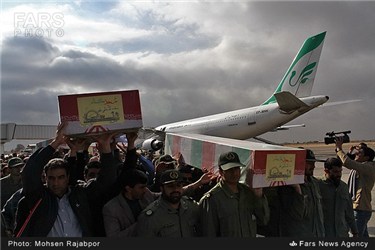 استقبال از چهار شهید گمنام دفاع مقدس در کرمان