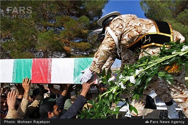 استقبال از چهار شهید گمنام دفاع مقدس در کرمان