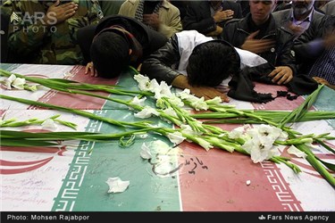 استقبال از چهار شهید گمنام دفاع مقدس در کرمان