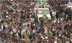 پیکر شهید خلیلی در زادگاهش به خاک سپرده شد