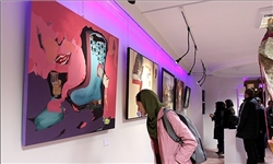 نمایشگاه آثار هنرمندان برجسته کشور در قائمشهر برپا شد