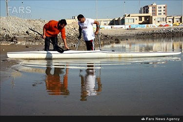 اسلام جاهدی تنها ترین قایقران معلول استان هرمزگان