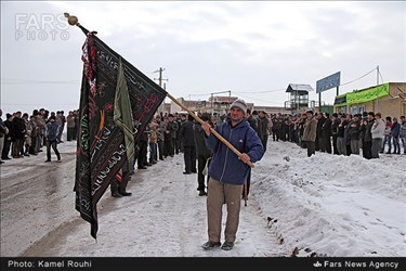 تشییع پیکر دو شهید گمنام در شهرستان کوثر