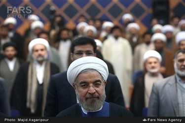 حجت الاسلام حسن روحانی،رئیس جمهور در جمع علما و روحانیون استان خوزستان