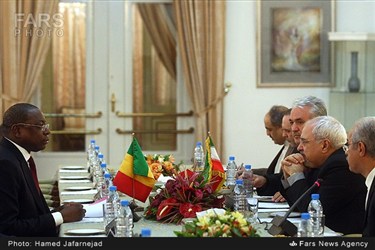 دیدار مانکر وزیر خارجه سنگال با محمدجواد ظریف وزیر خارجه ایران