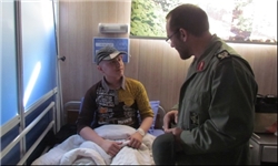 فرمانده سپاه کردستان از بیماران بخش آنکولوژی بیمارستان توحید سنندج عیادت کرد