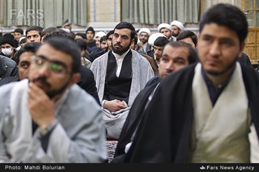 مراسم عمامه گذاری طلاب در مدرسه نواب مشهد