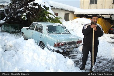 بارش برف سنگین در نور و نوشهر