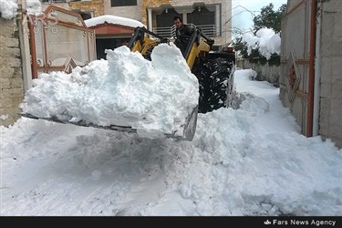 بارش برف شدید در نوشهر