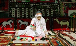برپایی نمایشگاه صنایع دستی در ورودی دهدشت