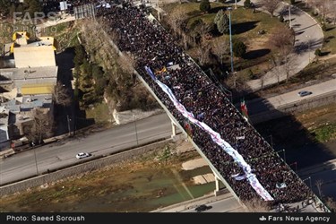 راهپیمایی یوم الله 22 بهمن در خرم آباد