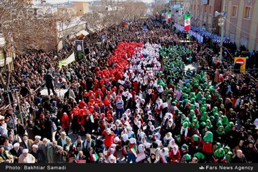 راهپیمایی یوم الله ۲۲ بهمن در سنندج