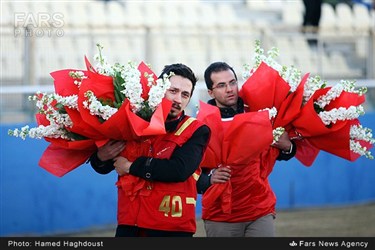جشن قهرمانی جام حذفی تیم فوتبال تراکتور سازی تبریز