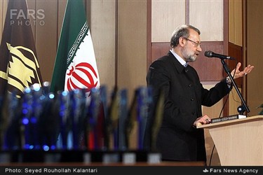 حضور علی لاریجانی رئیس مجلس شورای اسلامی در جشنواره ملی ملکوت در قم