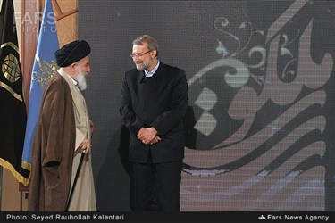 حضور علی لاریجانی رئیس مجلس شورای اسلامی در جشنواره ملی ملکوت در قم