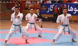 رقابت‌های کاراته‌کاهای قمی برای کسب مدال از مسابقات سبکی کشور