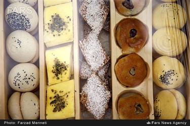 فروش  نان برنجی در کرمانشاه
