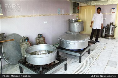 آشپزخانه  مجتمع آموزشی و تربیتی حضرت معصومه (س) در استان کرمان