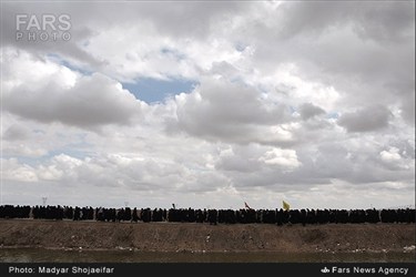 ورود پیکر ۹۵ شهید دفاع مقدس از مرز شلمچه