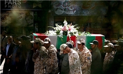 مراسم تشییع پیکر شهید نیروی انتظامی در ایلام برپا شد