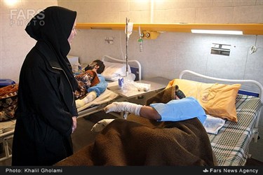 مجروحان و مصدومان سه شنبه آخر سال در تبریز