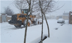 برف نیم‌متری تمام روستاهای ورزقان را محاصره کرد + تصاویر