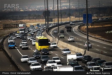 ترافیک جاده کرج به تهران