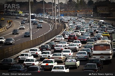 ترافیک جاده کرج به تهران