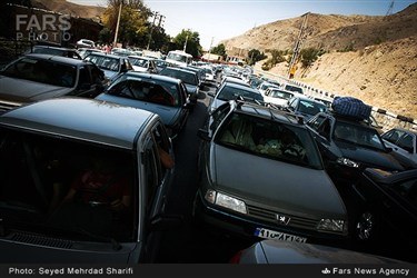 ترافیک در جاده اصفهان به تهران
