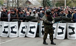 مردان مسلح چند ساختمان در شرق اوکراین را تصرف کردند