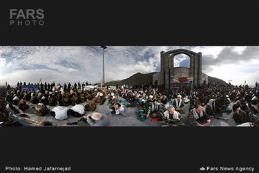 گردهمایی بسیجیان وزارت دفاع و پشتیبانی نیروهای مسلح در تپه نورالشهداء تهران