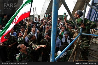 گردهمایی بسیجیان وزارت دفاع و پشتیبانی نیروهای مسلح در تپه نورالشهداء تهران