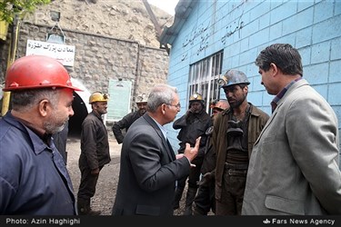 بازدید مدیر عامل شرکت ذغال سنگ البرز شرقی از معدن ذغال سنگ طزره