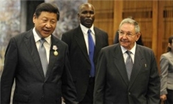 اهدای نشان افتخار کوبا به رئیس جمهور چین