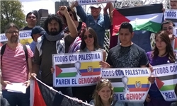 اعلام حمایت فعالان اجتماعی اکوادور با مردم فلسطین