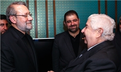 دیدار لاریجانی و وزیر خارجه سوریه
