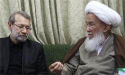 لاریجانی در دیدار آیت‌الله فیاض: اقدامات ملت و دولت عراق تروریست‌ها را به شکست می‌کشاند