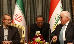 لاریجانی در دیدار «معصوم»:ایران و عراق می‌توانند در زمینه نفت و گاز همکاری بیشتری داشته باشند