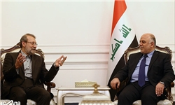 نخست وزیر عراق در دیدار لاریجانی: ایران و عراق در مسائل سیاسی و اقتصادی کنار هم باشند