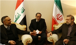 المشهدانی در دیدار لاریجانی: بهره‌بردار اختلافات در عراق، آمریکا و رژیم‌ صهیونیستی هستند