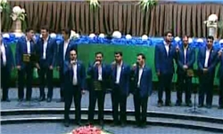 گروه‌ تواشیح منتخب استان قم به اجرای برنامه پرداخت+فیلم