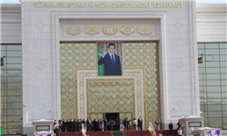 افتتاح بزرگترین مجتمع نمایشگاهی ترکمنستان+تصاویر