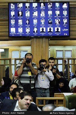 عکاسان حاضر در جلسه رای گیری هئیت رئیسه شورای شهر اسلامی تهران