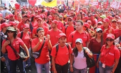 تظاهرات ضد آمریکایی کارکنان شرکت‌های نفتی ونزوئلا