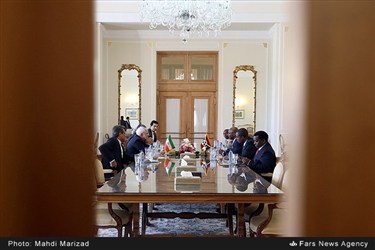 دیدار آلن نیامیتو وزیر امور خارجه بروندی و هیات همراه با محمدجواد ظریف وزیر امور خارجه